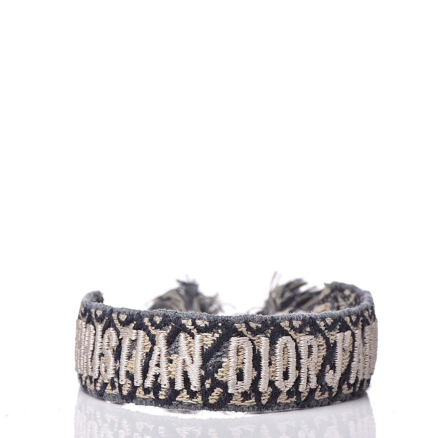 Christian Dior Woven Cotton J'Adior Friendship Bracelet Set Navy 5 of 6