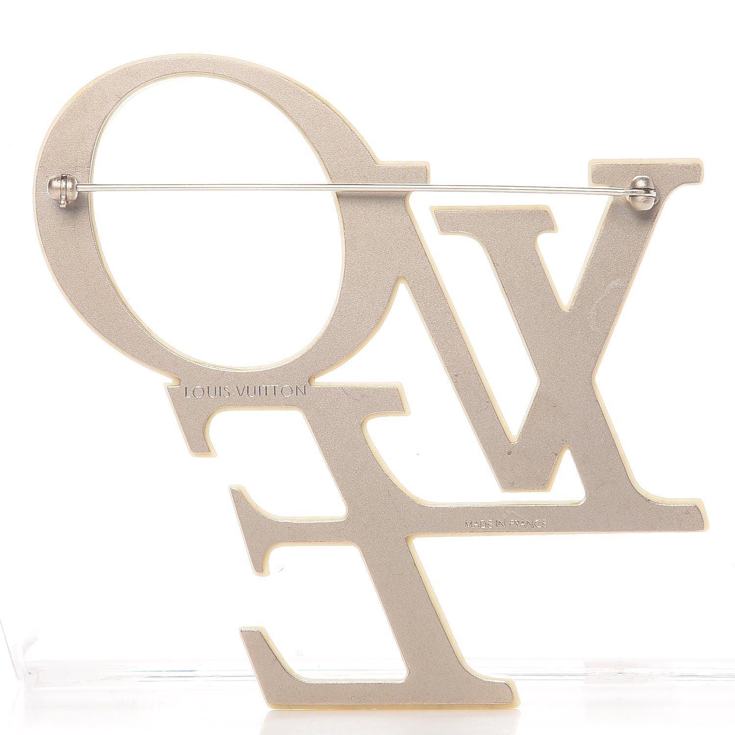 Louis Vuitton Swarovski Crystal Love LVoe Brooch 3 of 5