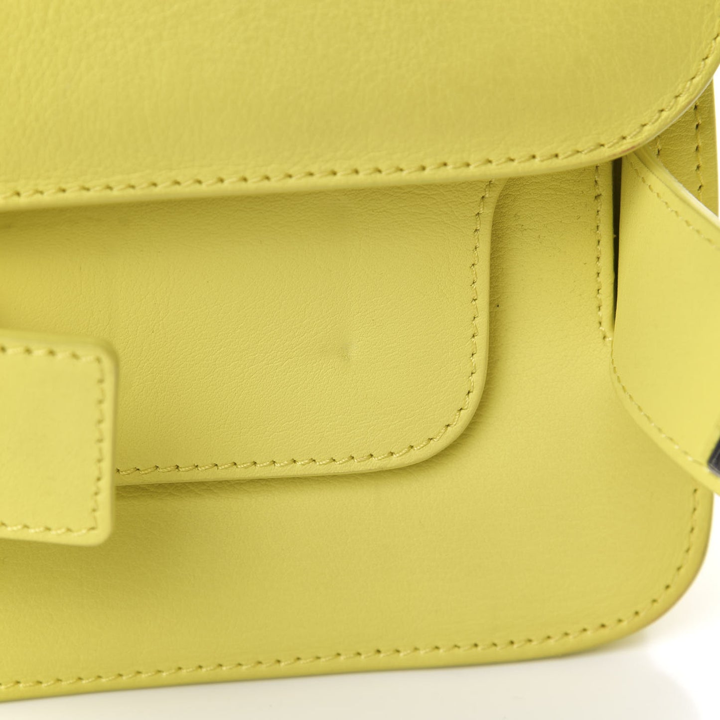 Calfskin Mini PS11 Classic Shoulder Bag Lemon