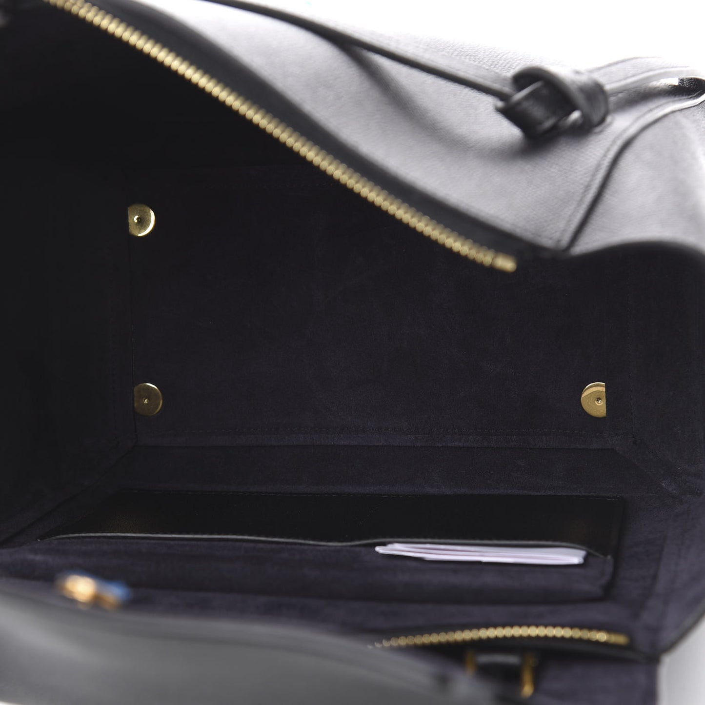 Grained Calfskin Mini Belt Bag Black
