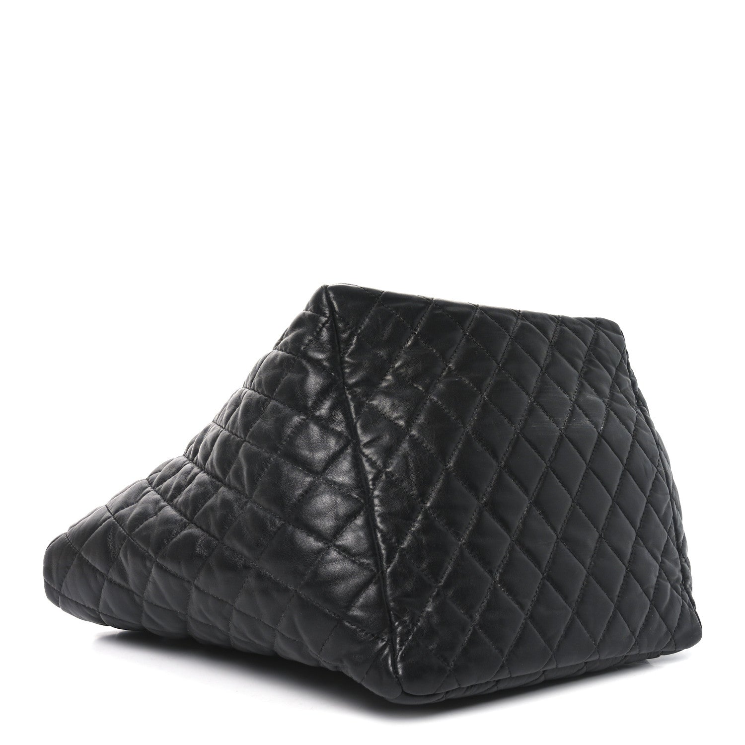 Chanel Lambskin Quilted Week End on Mars Tote Black 5 of 11