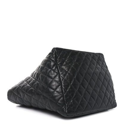 Chanel Lambskin Quilted Week End on Mars Tote Black 5 of 11