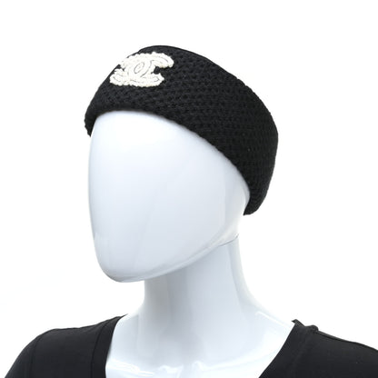 Chanel Cashmere CC Headband Black 2 of 4