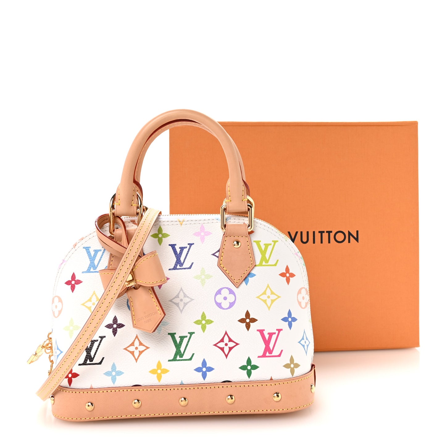 LV x TM Monogram Multicolor Alma BB White