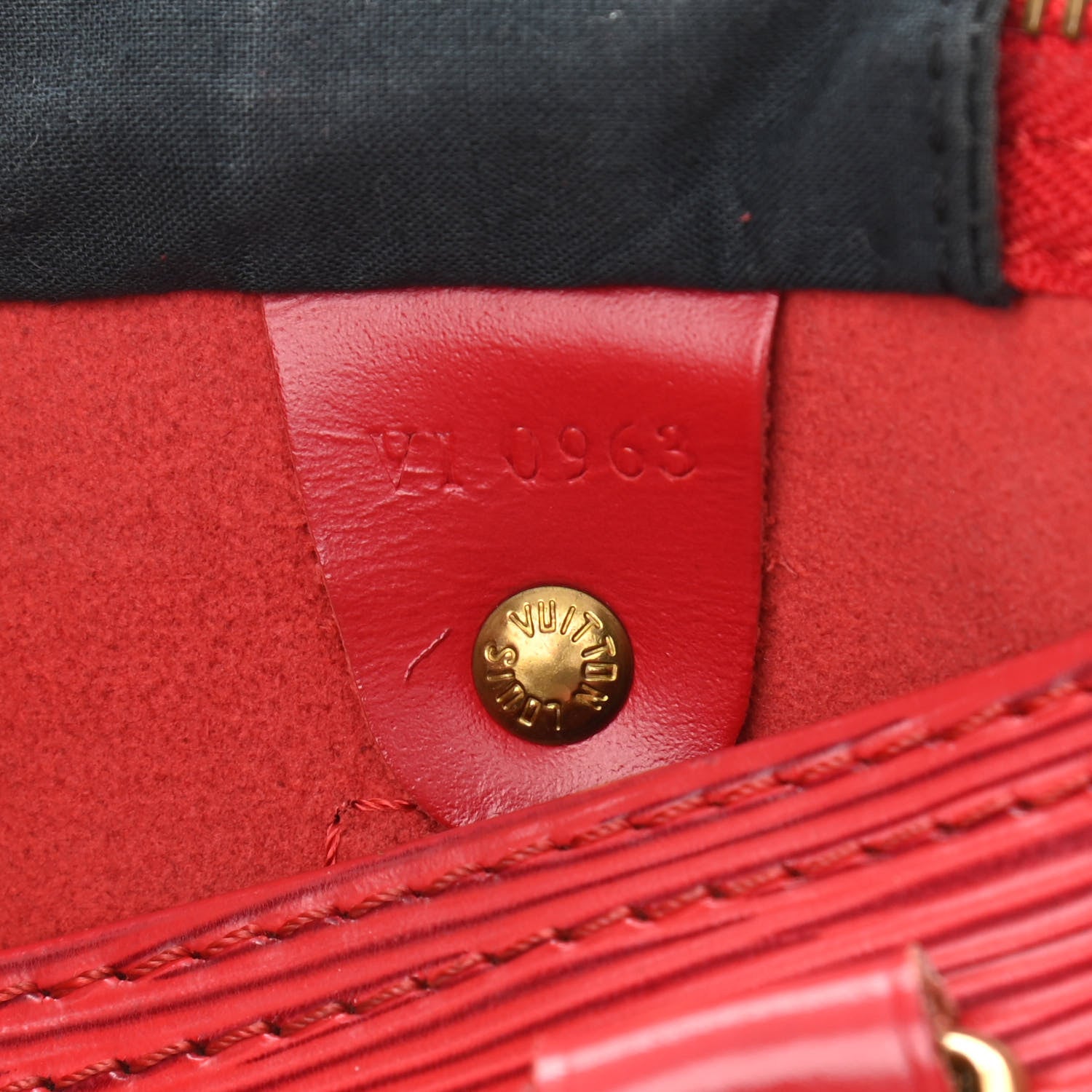 Louis Vuitton Epi Speedy 30 Castillan Red 7 of 11