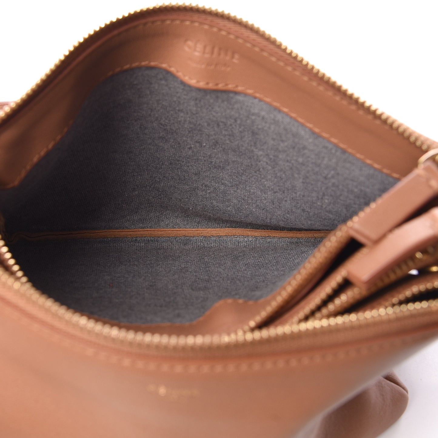 Lambskin Small Trio Crossbody Bag Tan
