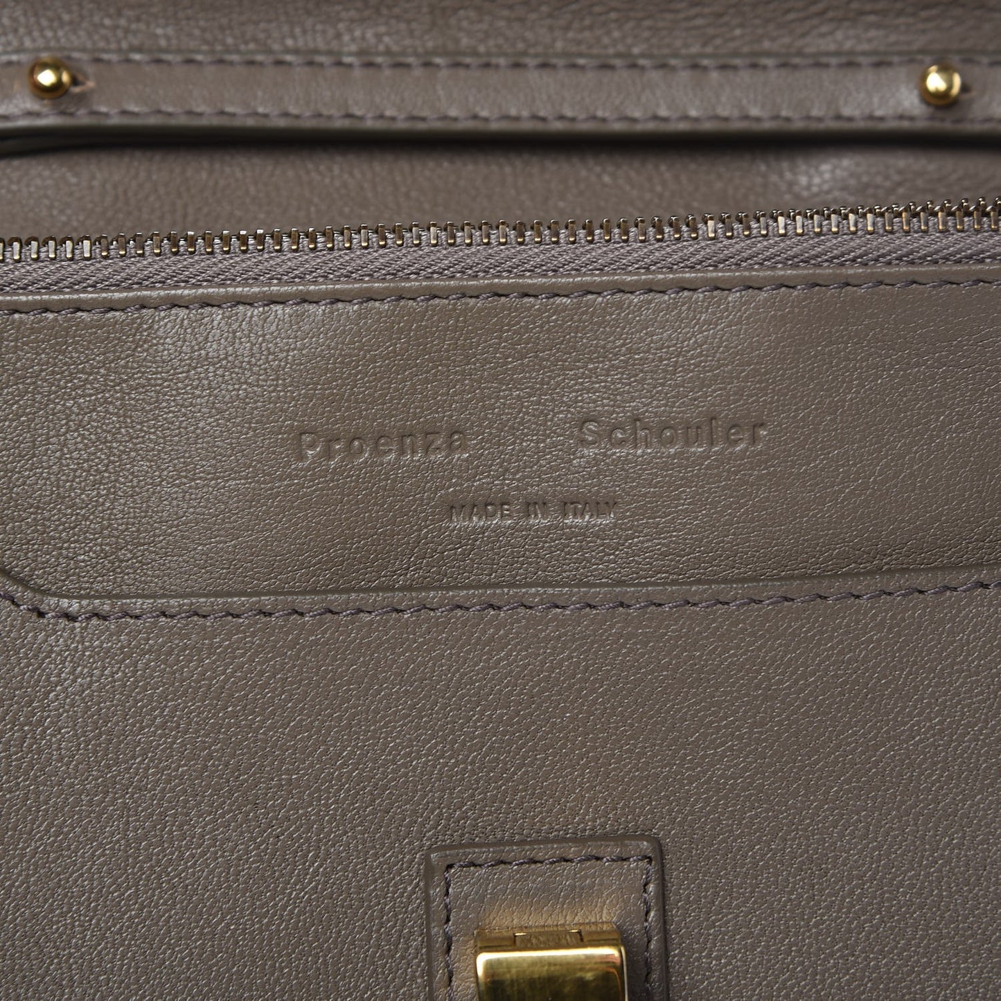 Lambskin PS1 Large Chain Wallet Smoke