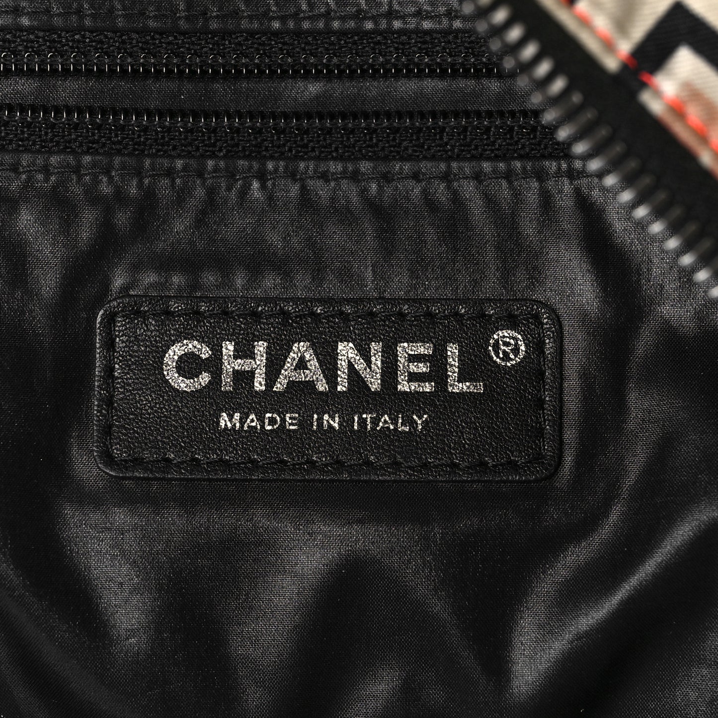 Nylon Stitched Printed Logo Backpack Black Multicolor