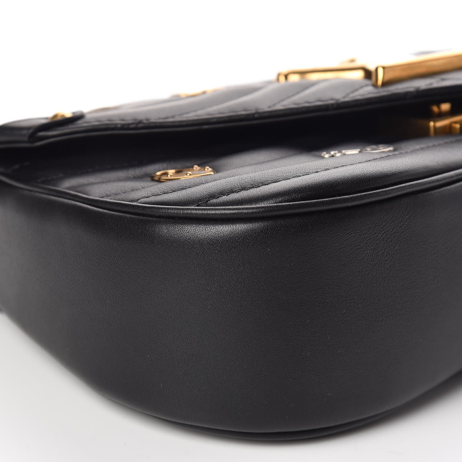 Louis Vuitton Calfskin Love Lock New Wave Chain MM Black 10 of 12