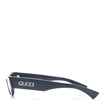 Gucci Acetate Rectangular Frame Sunglasses GG1839S Blue 3 of 7