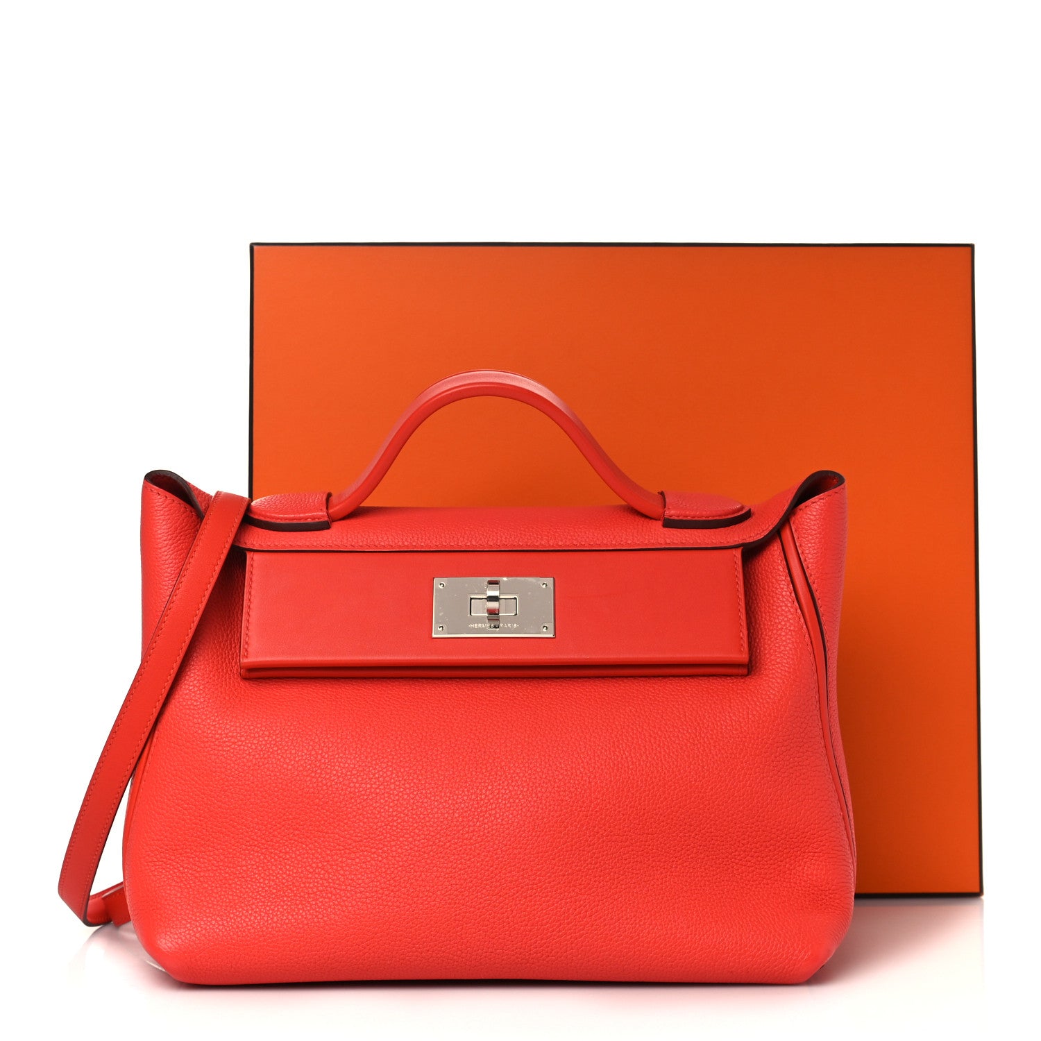 Hermes Taurillon Maurice Swift 24/24 29 Capucine 9 of 9