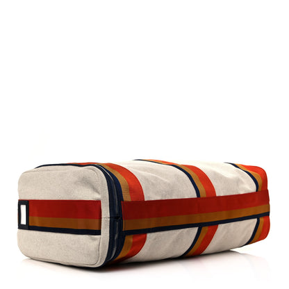 Hermes Toile Cavalier Duffle Bag 4 of 13