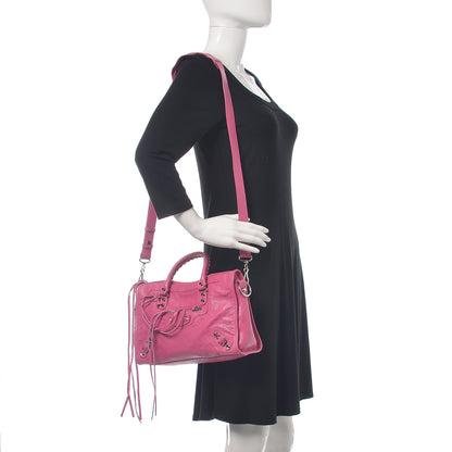 Balenciaga Agneau Classic Silver Hardware S City Rose Flamingo 2 of 10