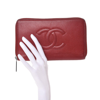 Chanel Caviar Large CC Timeless Zip Around Organizer Wallet Red 2 of 19