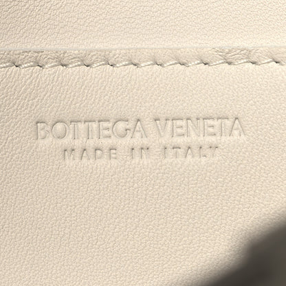 Bottega Veneta Lambskin Maxi Intrecciato Small Cassette Crossbody Bag White 6 of 11