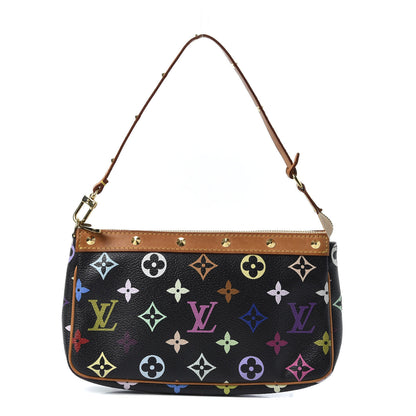 Louis Vuitton Monogram Multicolor Pochette Accessories Black 1 of 8