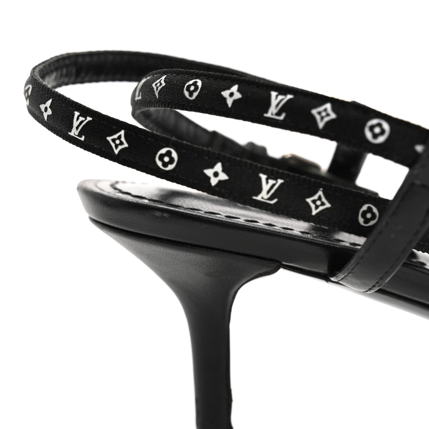 Louis Vuitton Satin Calfskin Citizen Sandals 37 Black 13 of 13