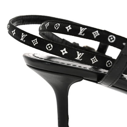 Louis Vuitton Satin Calfskin Citizen Sandals 37 Black 13 of 13