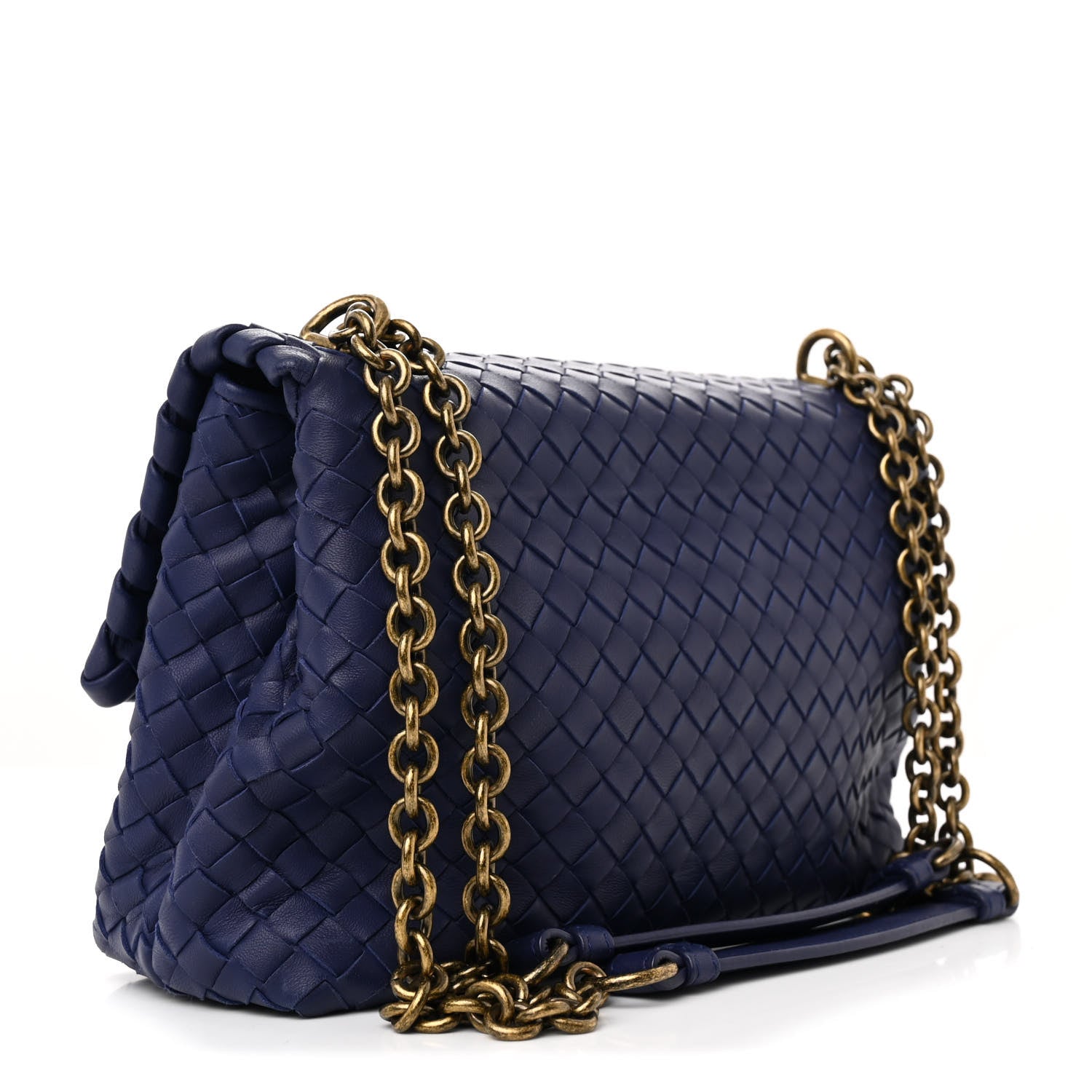 Bottega Veneta Nappa Intrecciato Medium Olimpia Shoulder Bag Atlantic 3 of 13