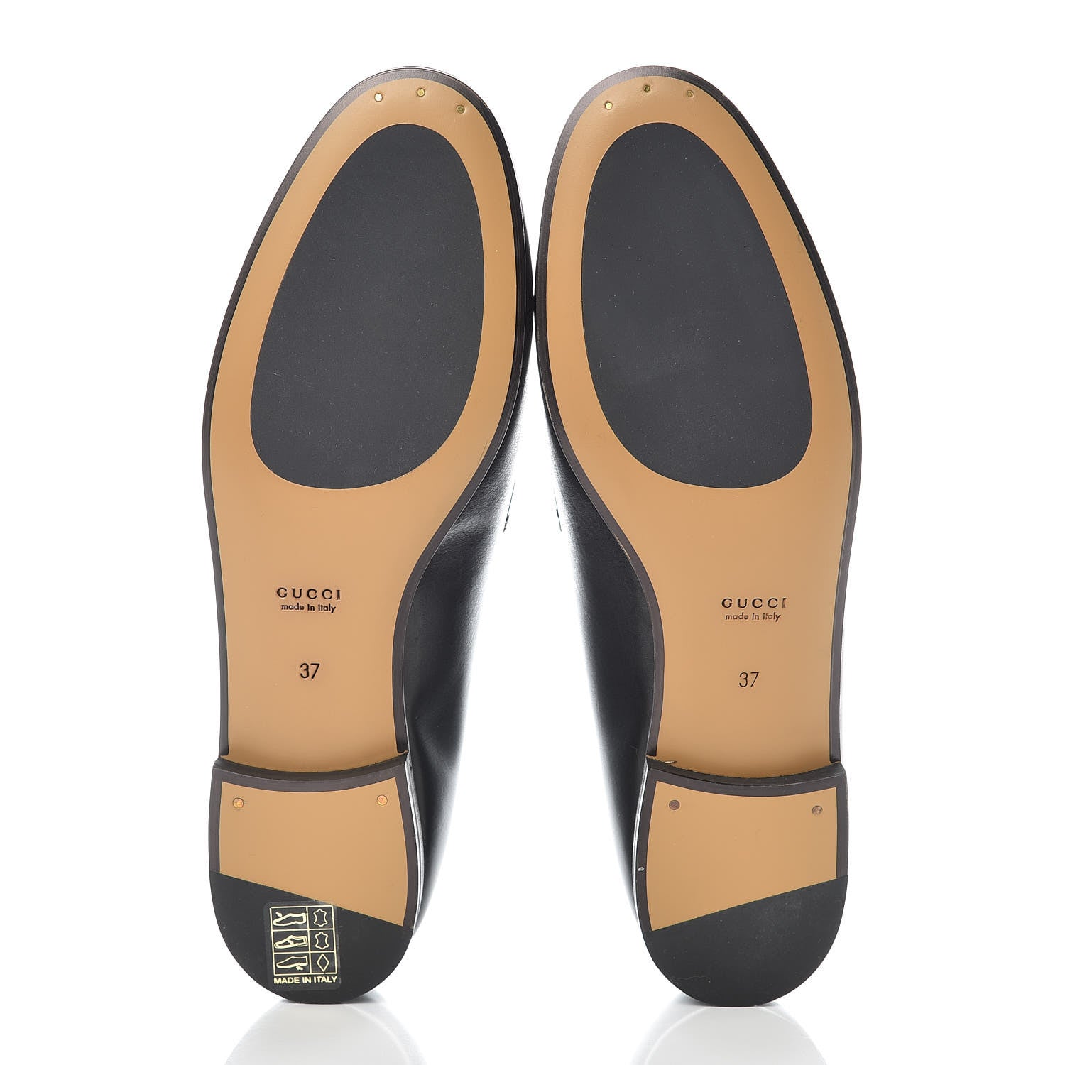 Gucci Calfskin Womens Jordaan Loafers 37 Black 5 of 9