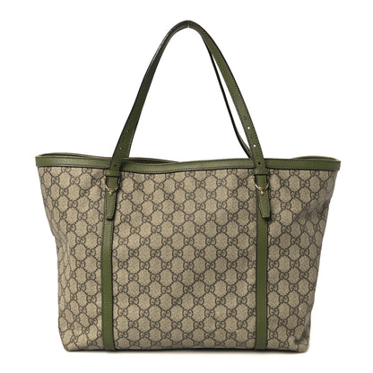 Gucci GG Supreme Monogram Medium Nice Tote Green 1 of 16
