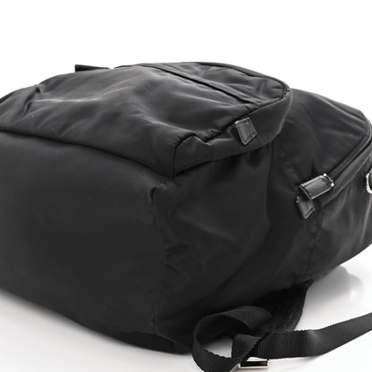 Prada Nylon Tessuto Logo Patch Backpack Black 9 of 10