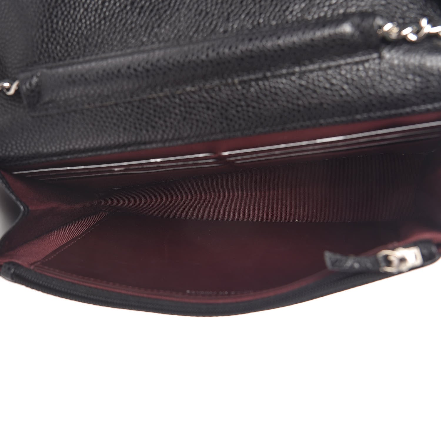 Chanel Caviar Quilted Wallet On Chain WOC Black 5 of 10