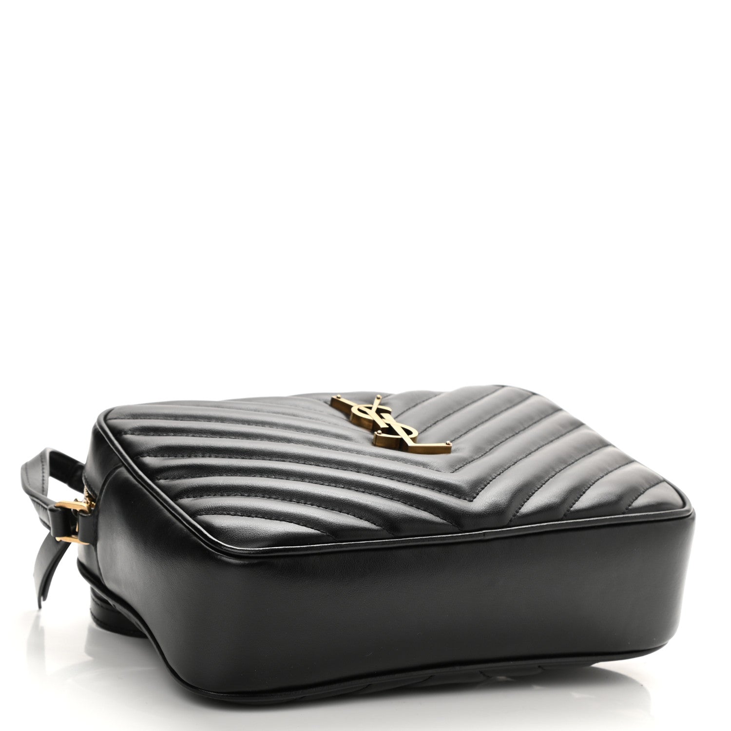 Saint Laurent Calfskin Matelasse Monogram Lou Camera Bag Black 3 of 7