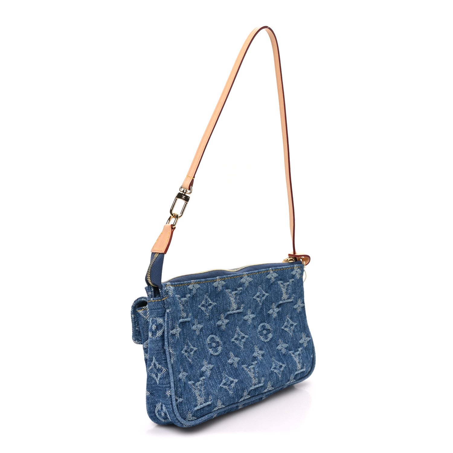 Louis Vuitton Monogram Pochette Accessories Cargo Blue Denim 3 of 10