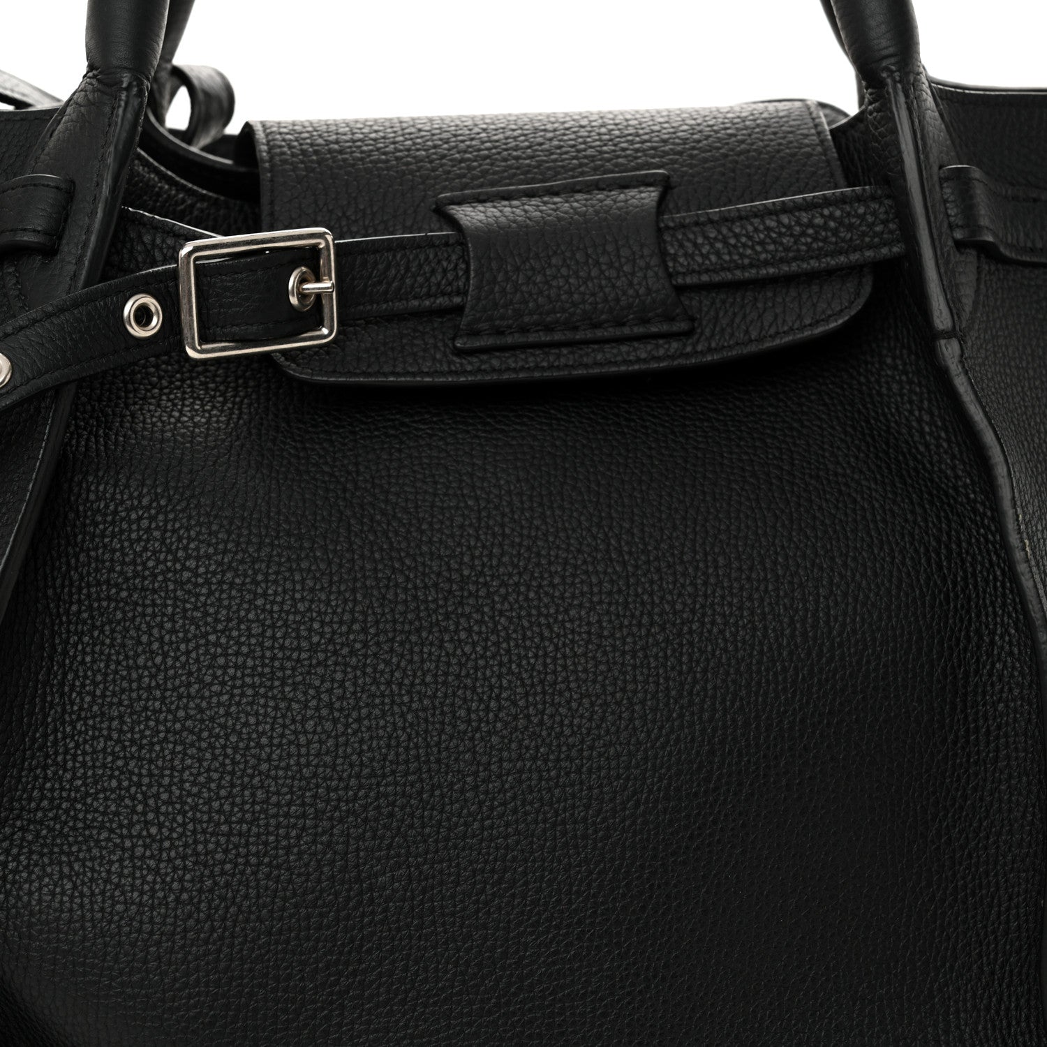 Celine Supple Grained Calfskin Small Long Strap Big Bag Black 7 of 13