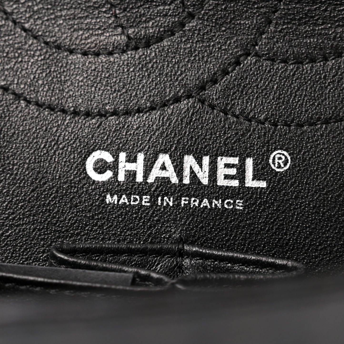 Metallic Calfskin Striped 2.55 Reissue 226 Flap Black