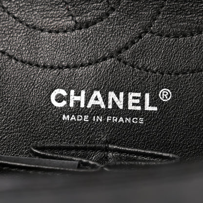 Chanel Metallic Calfskin Striped 2.55 Reissue 226 Flap Black 5 of 9