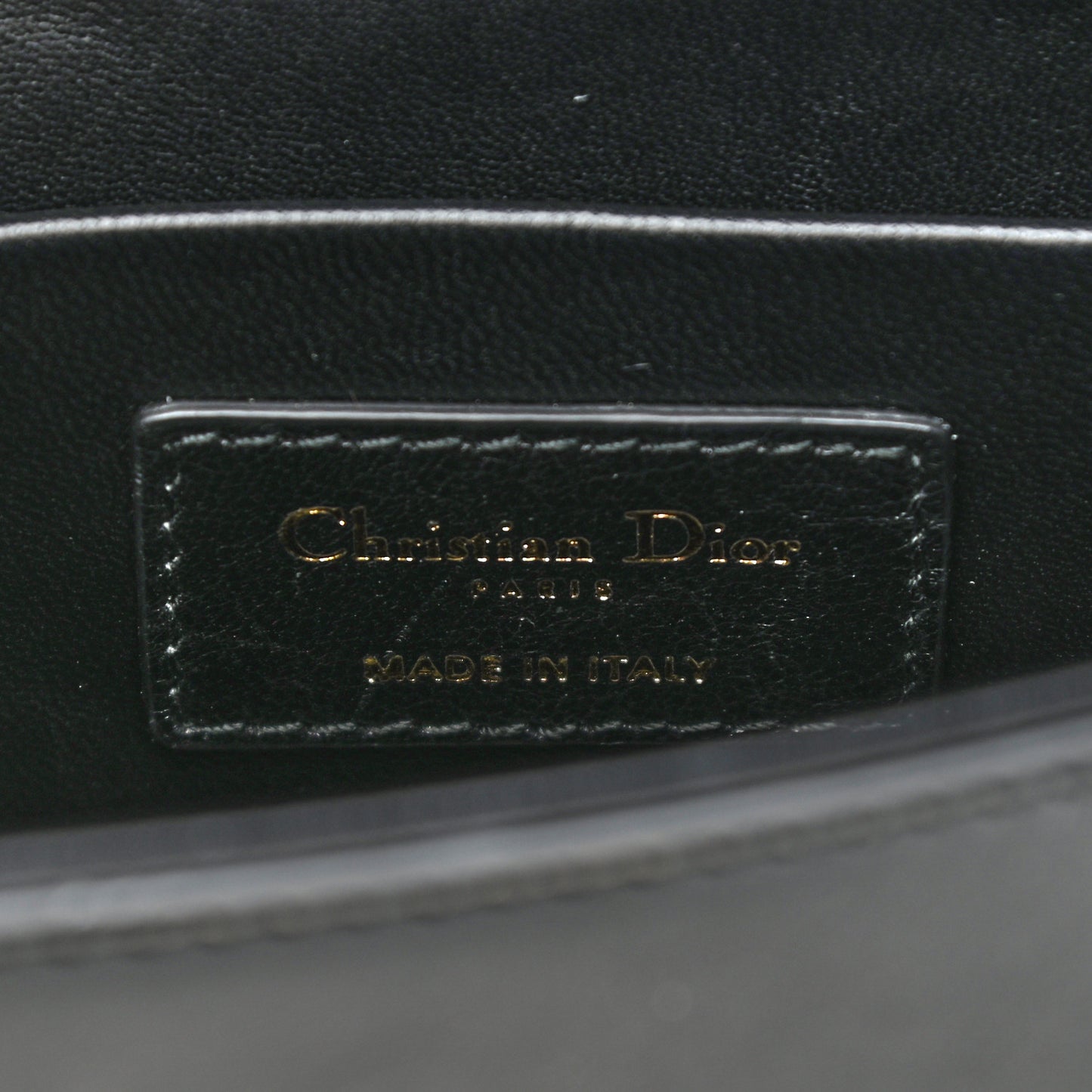 Crackled Lambskin 30 Montaigne Box Bag Black