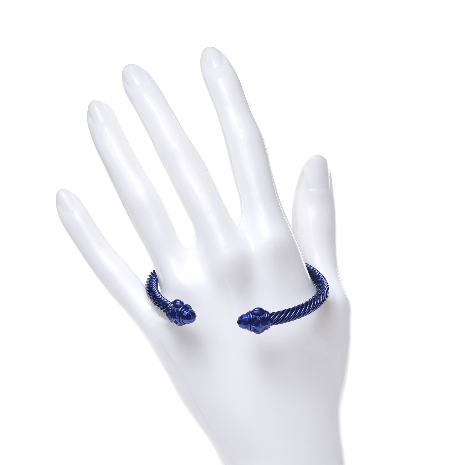 David Yurman Aluminum 5mm Renaissance Bracelet Blue 2 of 6