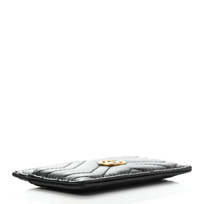 Gucci Calfskin Matelasse GG Marmont Card Holder Black 4 of 9