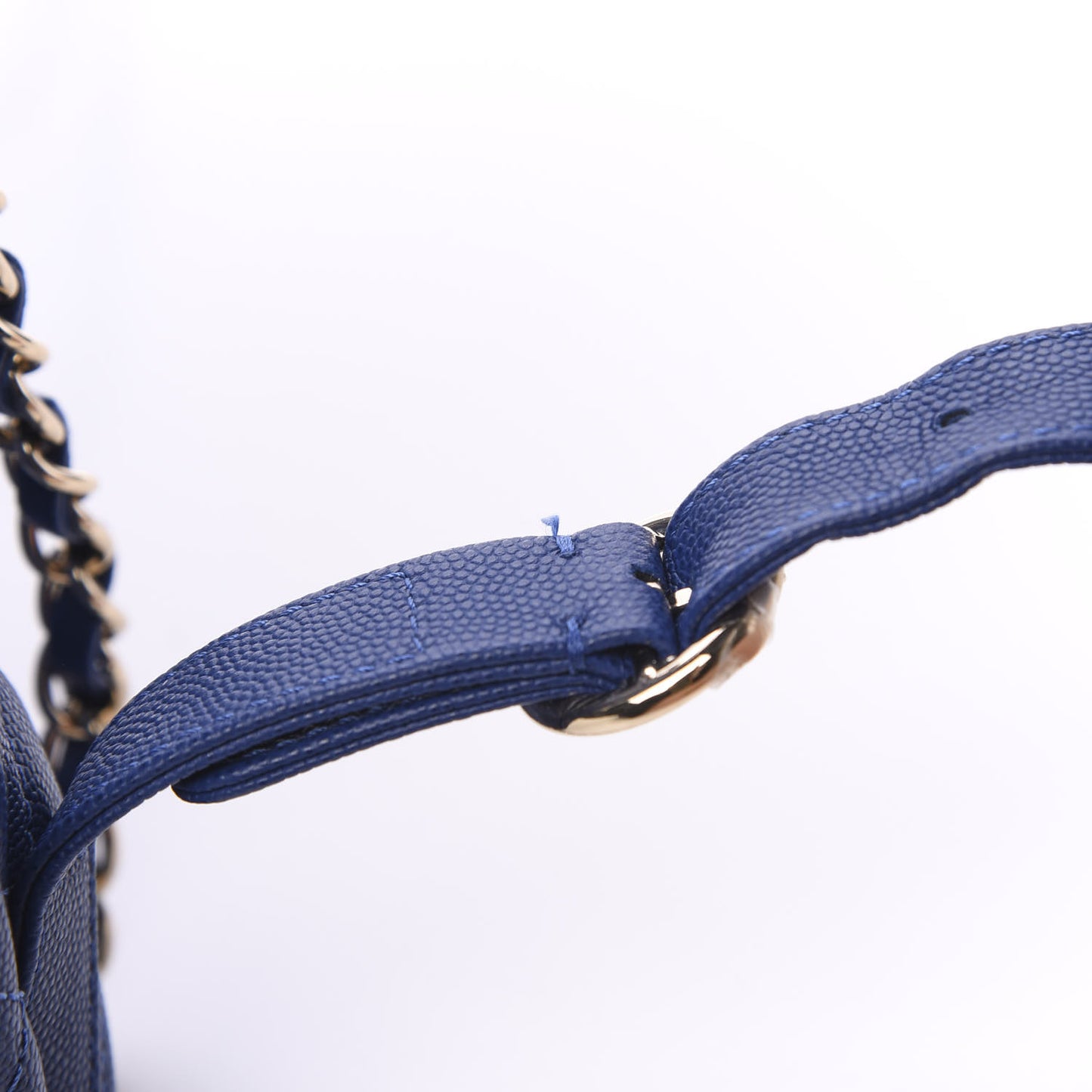Caviar Quilted Large CC Day Backpack Blue
