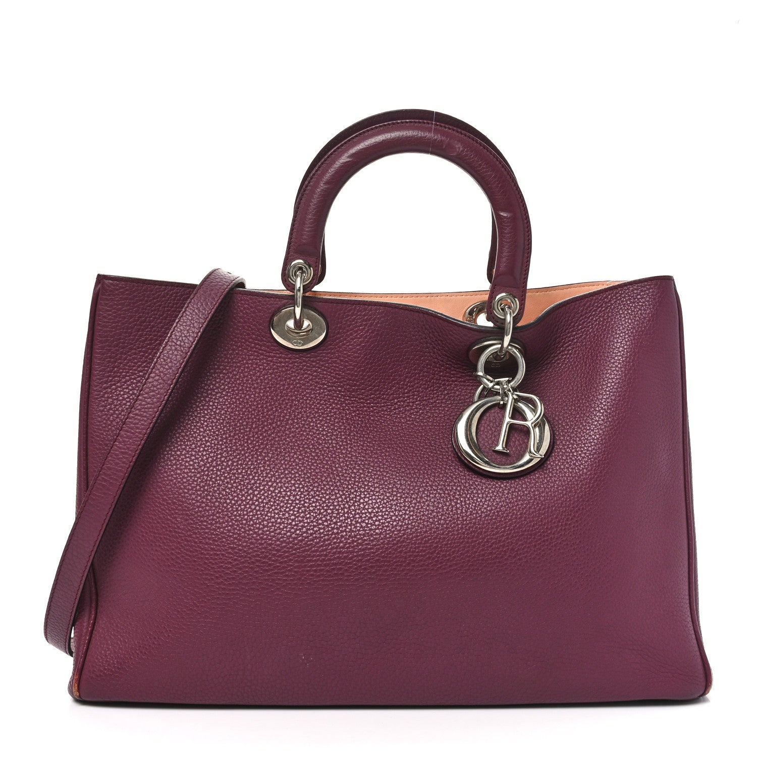 Christian Dior Bullcalf Large Diorissimo Tote Purple 1 of 10