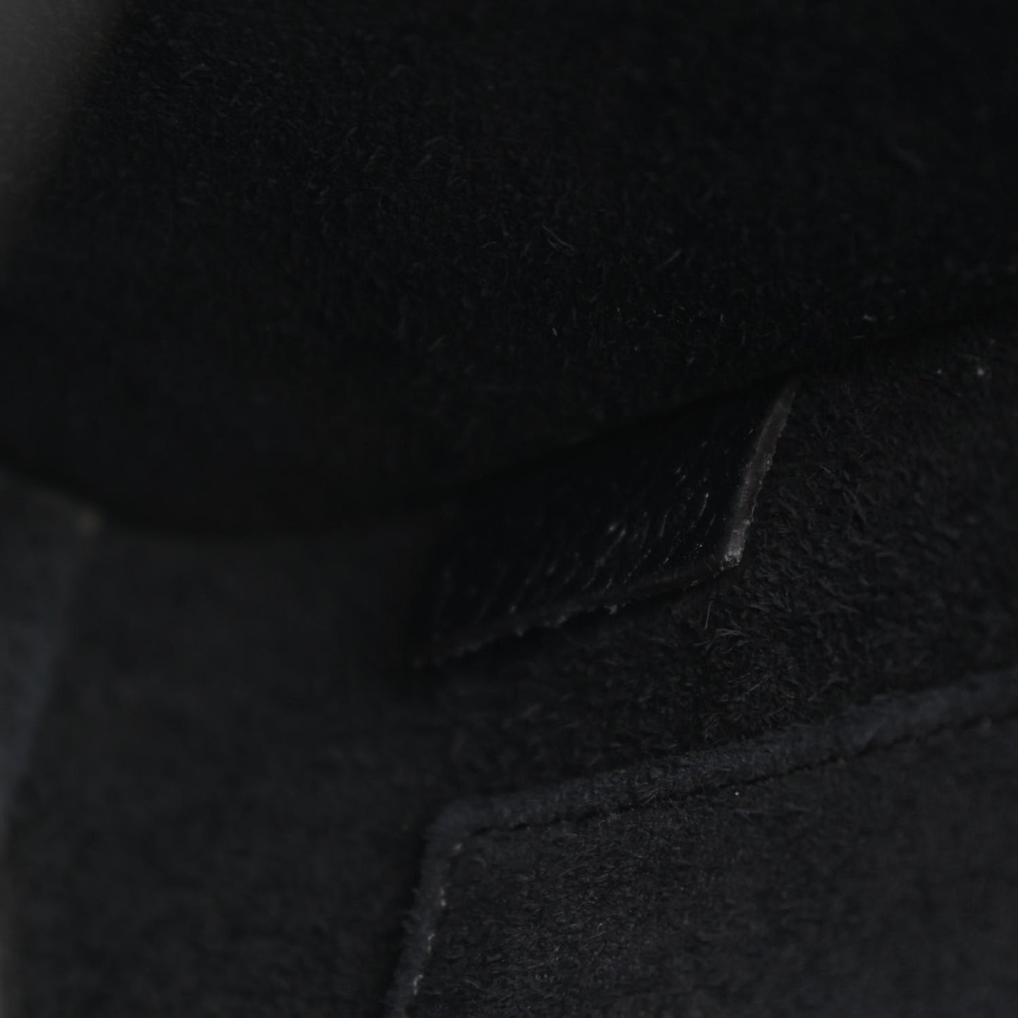 Drummed Calfskin Nano Luggage Black