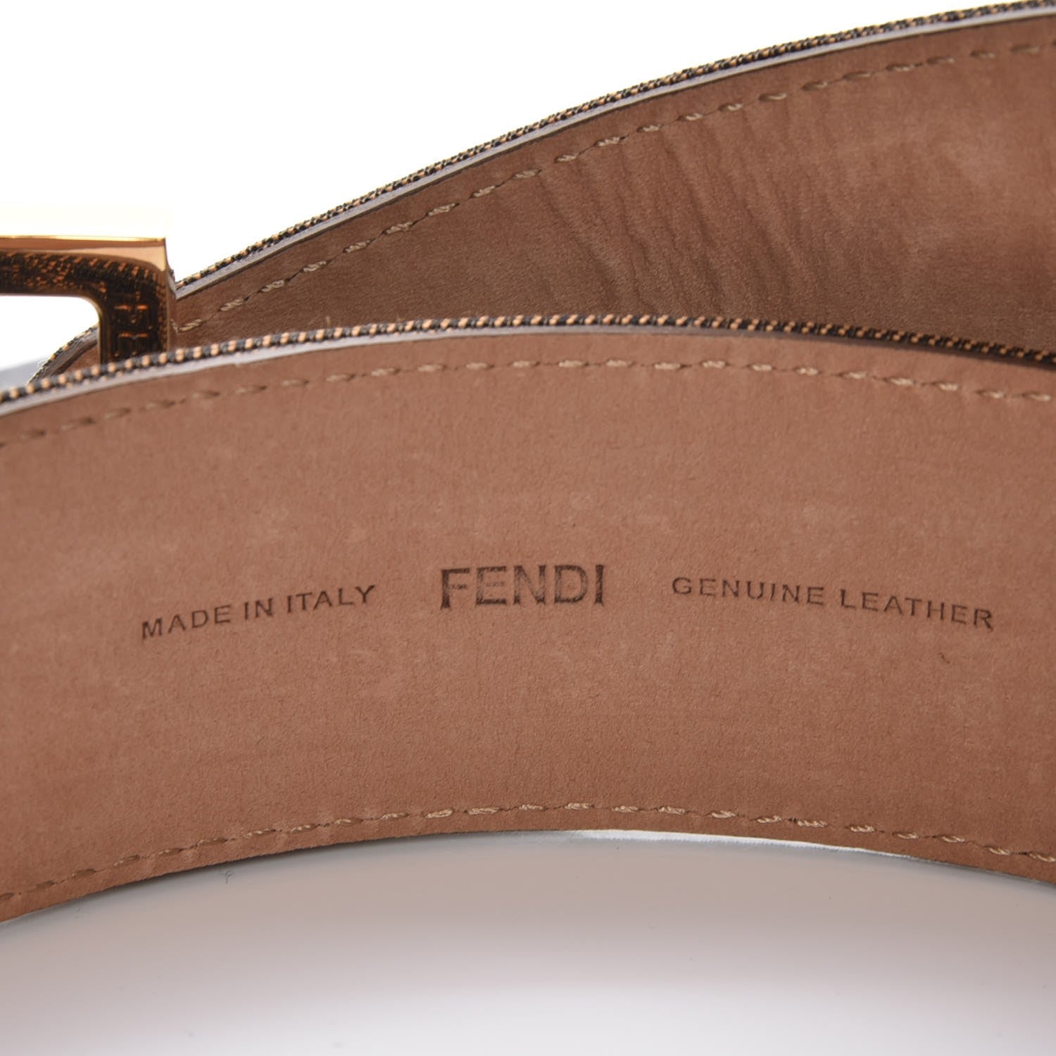 Fendi Zucca FF Buckle Belt 90 36 Tobacco 6 of 7
