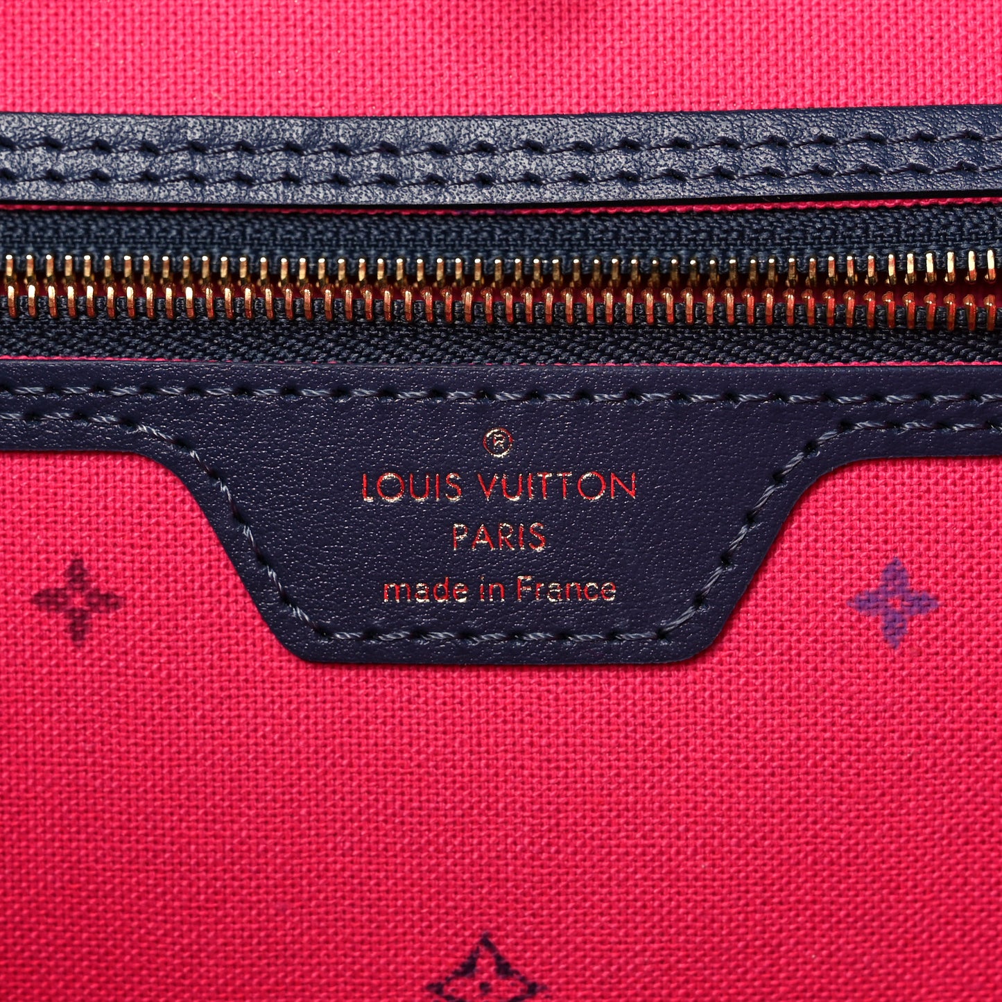 Monogram Giant Spring In The City Neverfull MM Midnight Fuchsia