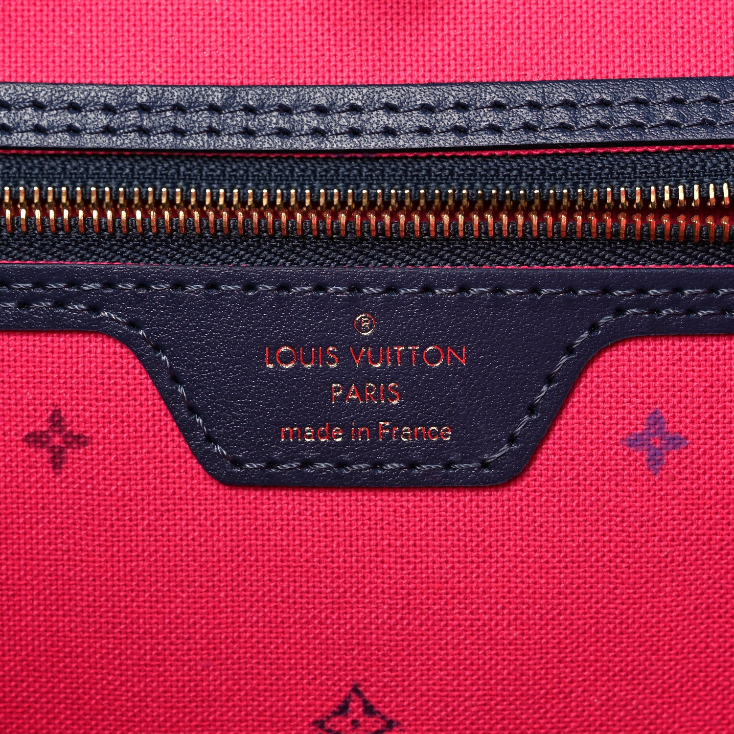 Louis Vuitton Monogram Giant Spring In The City Neverfull MM Midnight Fuchsia 7 of 9