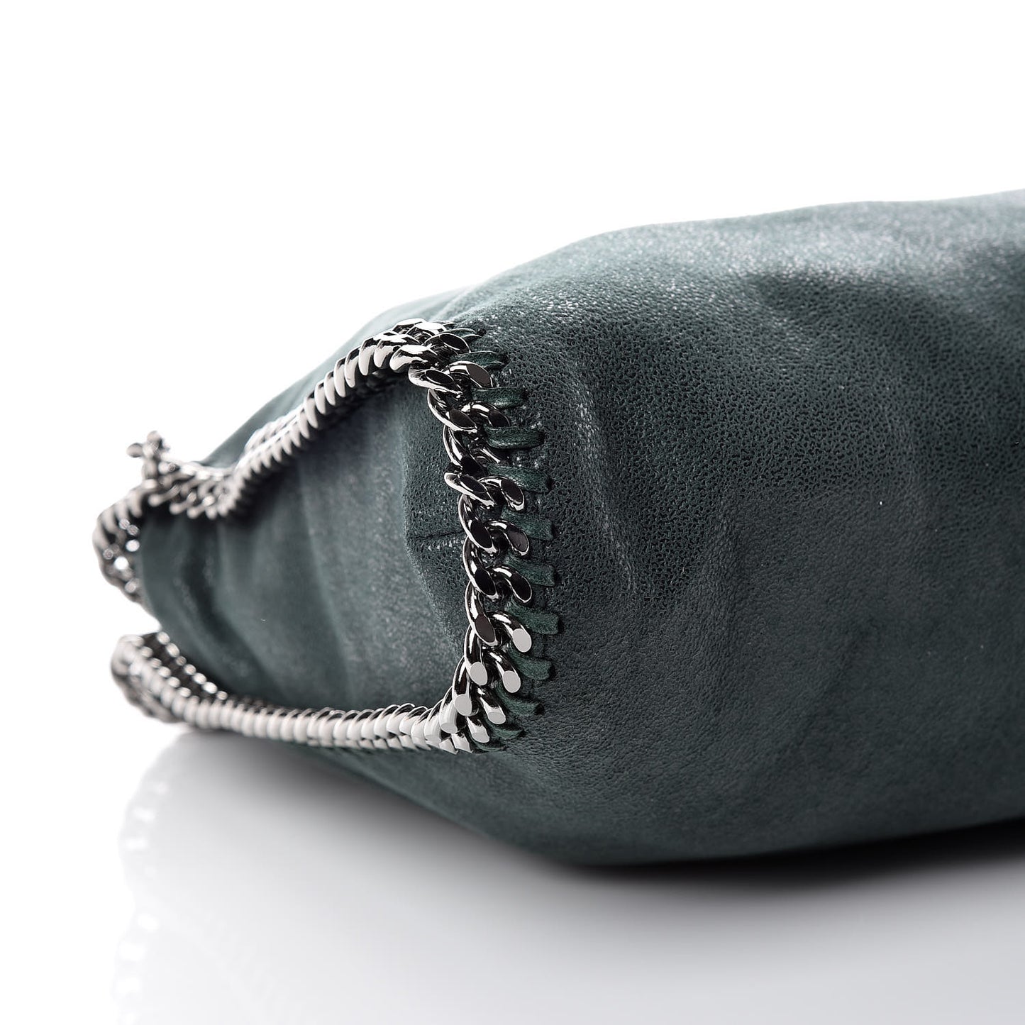 Shaggy Deer Falabella Fold Over Tote Petroleum
