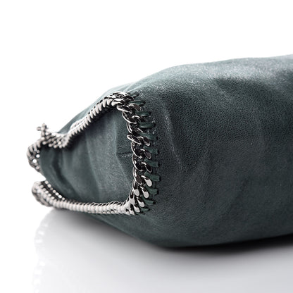 Stella McCartney Shaggy Deer Falabella Fold Over Tote Petroleum 5 of 10