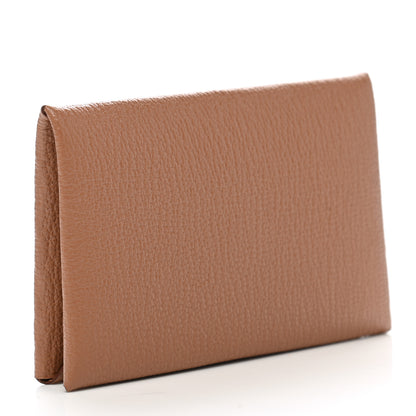 Hermes Chevre Mysore Calvi Card Case Quebracho 3 of 8