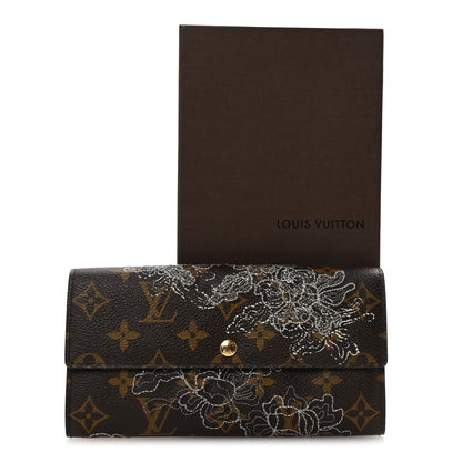 Louis Vuitton Monogram Dentelle Sarah Wallet Silver 7 of 7