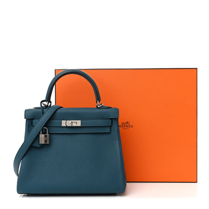 Hermes Togo Kelly Retourne 25 Vert Bosphore 13 of 13