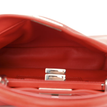 Fendi Nappa Mini Peekaboo Iconic Satchel Papavero 6 of 15