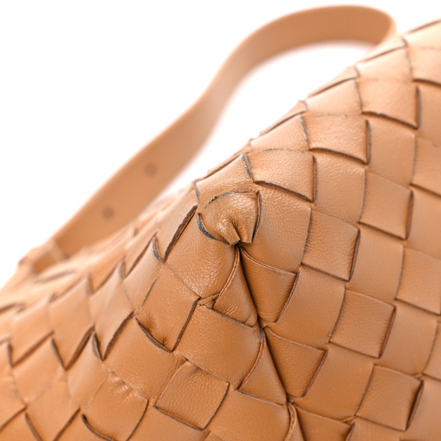 Bottega Veneta Nappa Intrecciato Tie Shoulder Bag Caramel 6 of 14