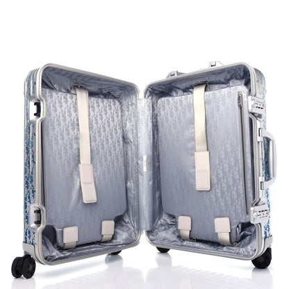 Christian Dior X RIMOWA Aluminum Gradient Cabin Luggage Blue Multi 4 of 11