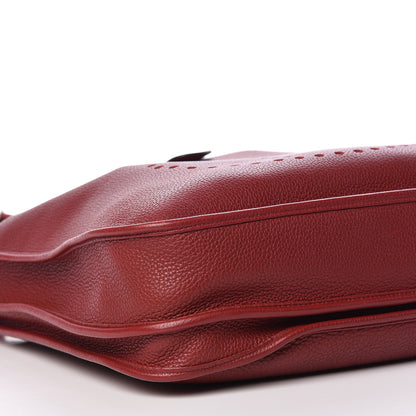Hermes Taurillon Clemence Evelyne III TGM Rouge Grenat 6 of 10